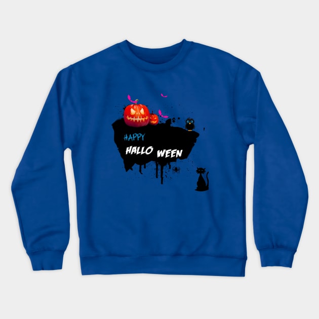 halloween Crewneck Sweatshirt by barwarrior